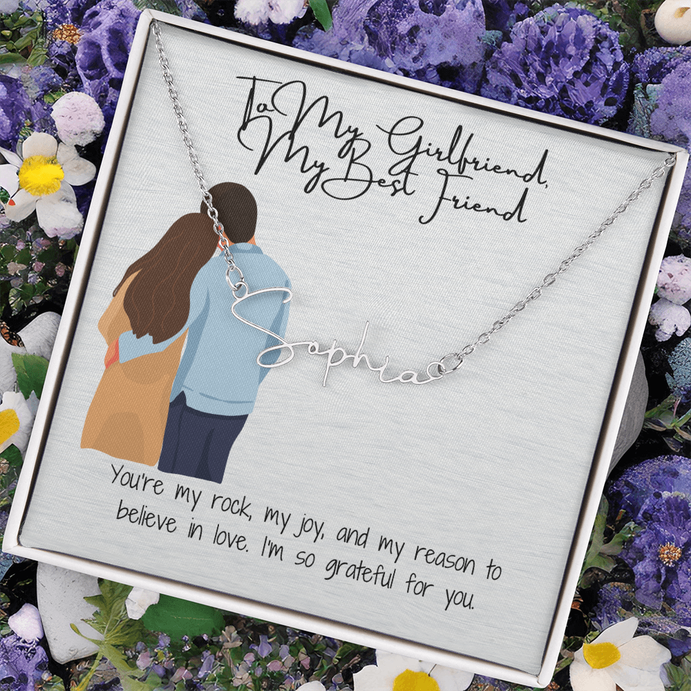 My Bestfriend Girlfriend Name Necklace