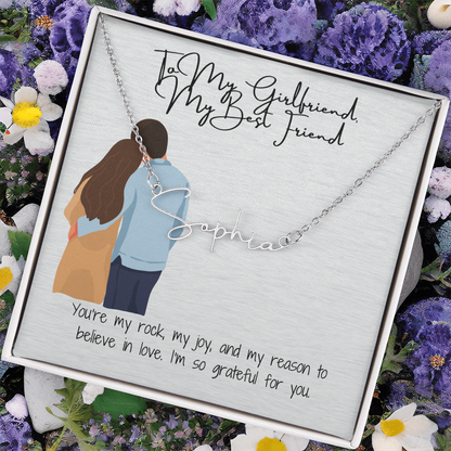 My Bestfriend Girlfriend Name Necklace