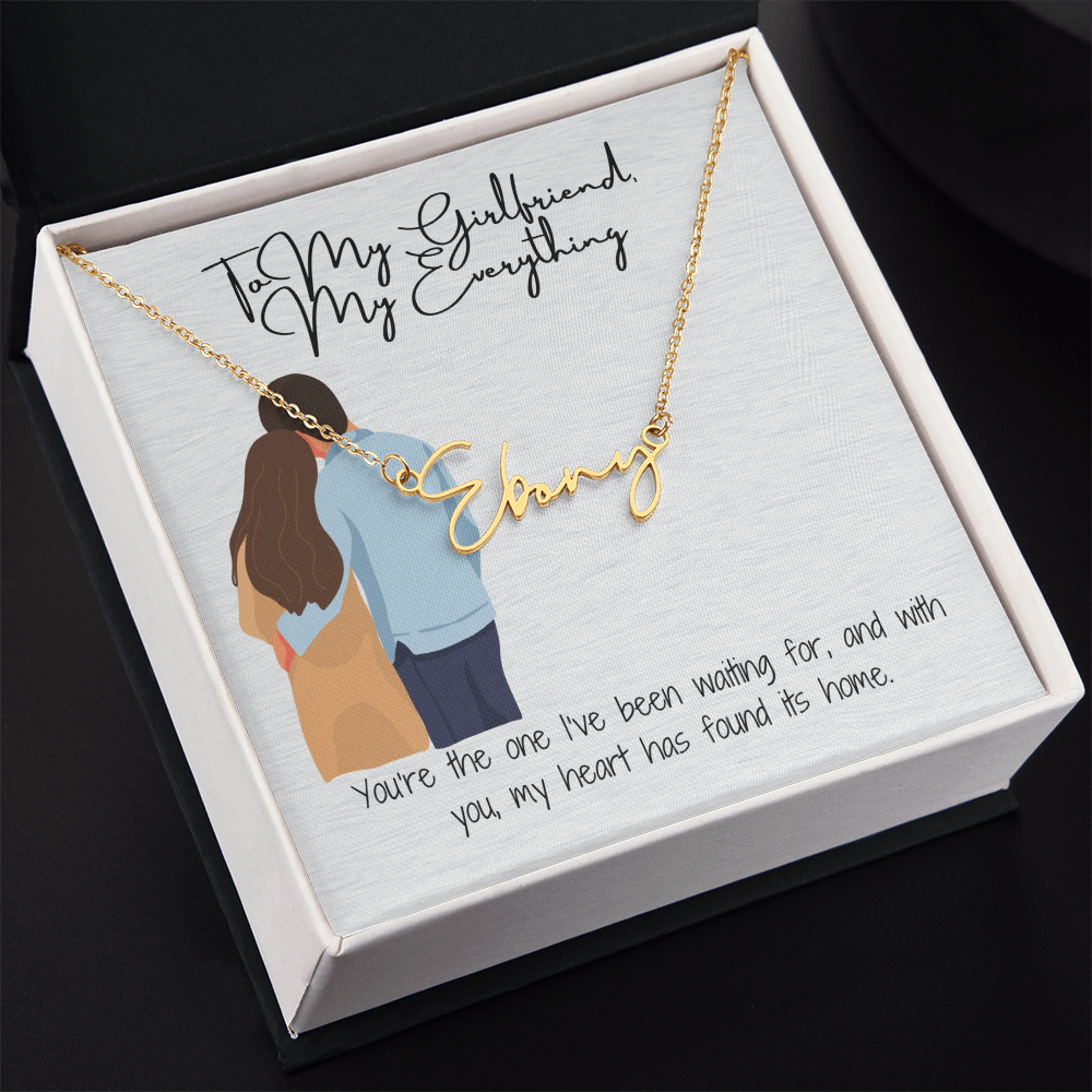 My Everything Girlfriend Name Necklace