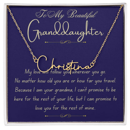 For My Sweet Granddaughter – Always & Forever