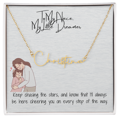 Little Dream Niece Signature Name Necklace