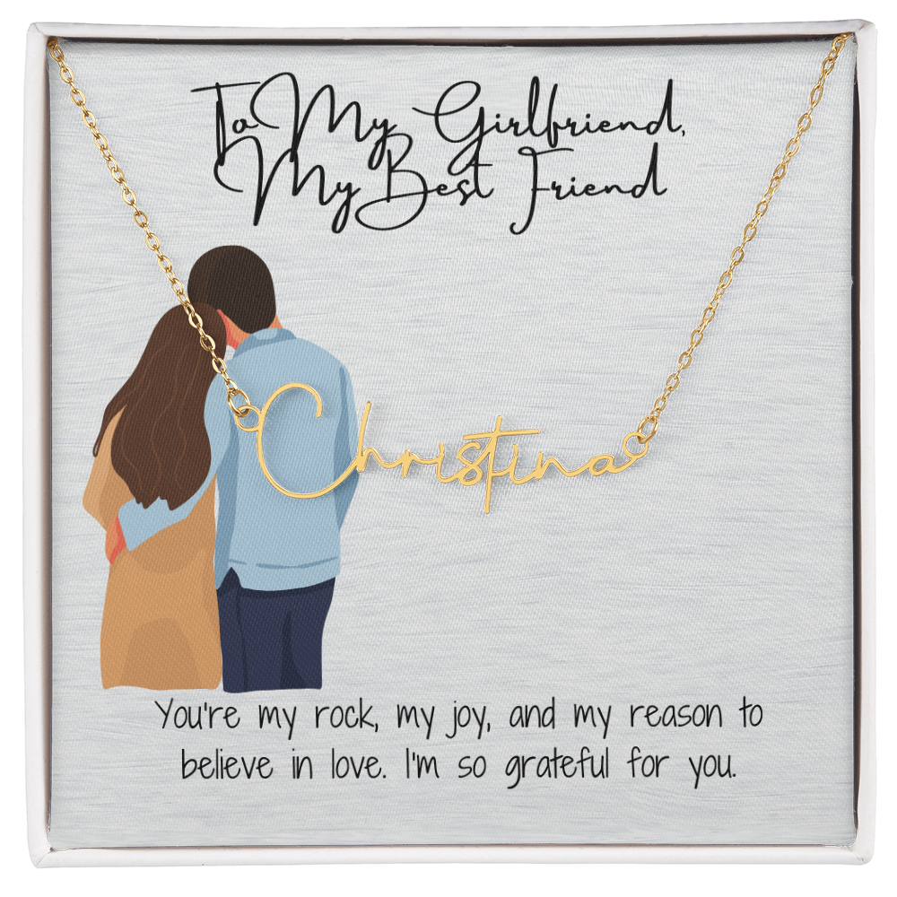 My Bestfriend Girlfriend Name Necklace