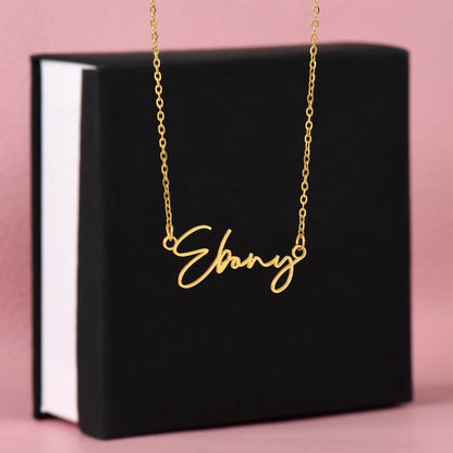 My Joy Niece Signature Name Necklace