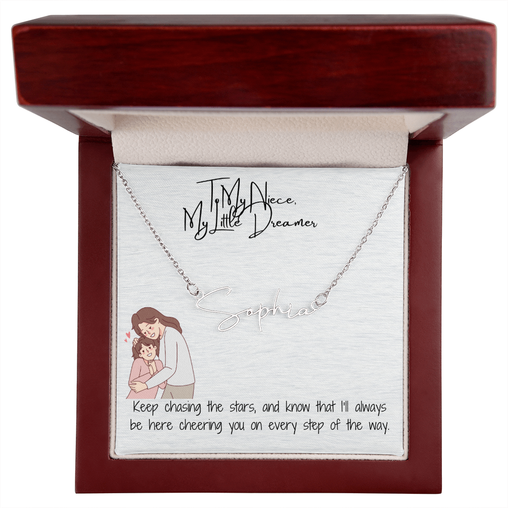 Little Dream Niece Signature Name Necklace
