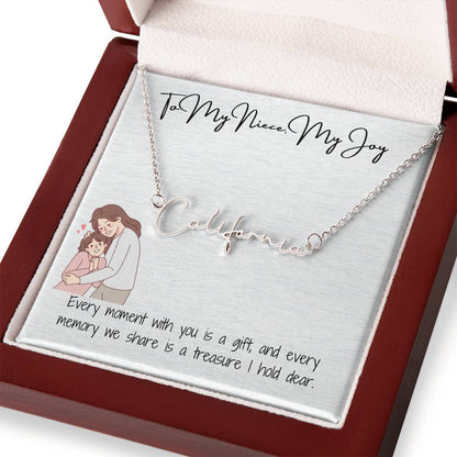My Joy Niece Signature Name Necklace