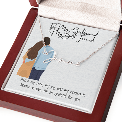 My Bestfriend Girlfriend Name Necklace