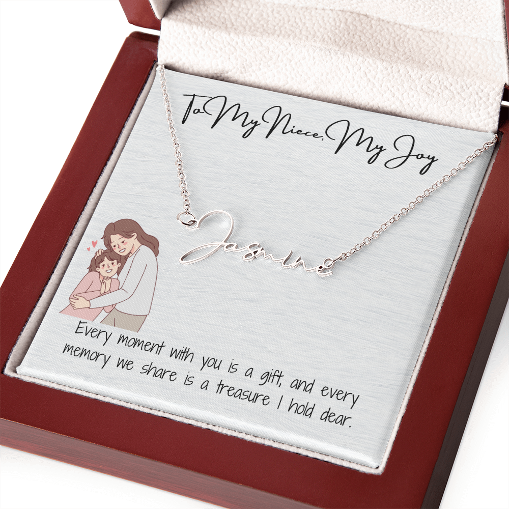 My Joy Niece Signature Name Necklace