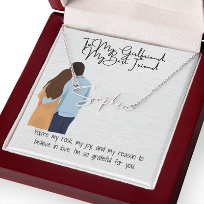 My Bestfriend Girlfriend Name Necklace