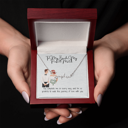 perfect bride to be necklace