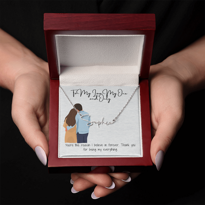 My One and Only Girlfriend Name Necklace