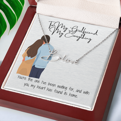 My Everything Girlfriend Name Necklace