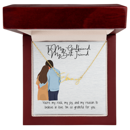 My Bestfriend Girlfriend Name Necklace