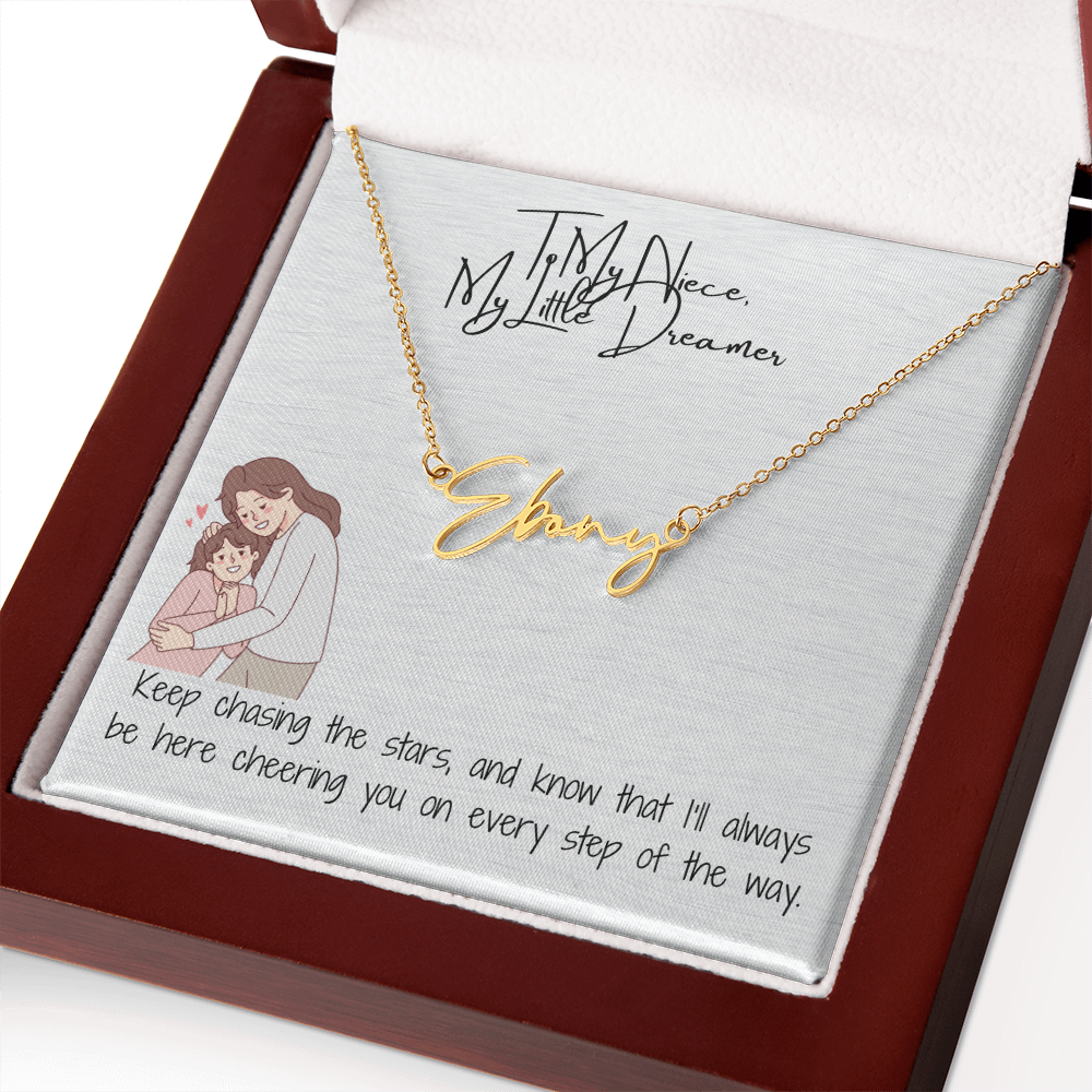 Little Dream Niece Signature Name Necklace