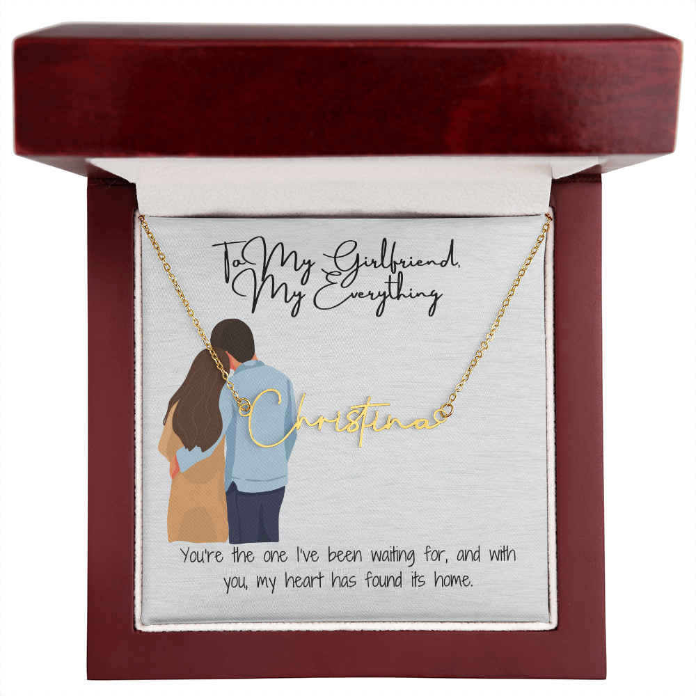 My Everything Girlfriend Name Necklace