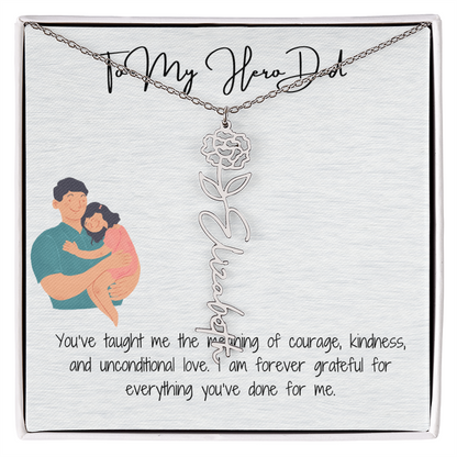 My Lifelong Hero Necklace