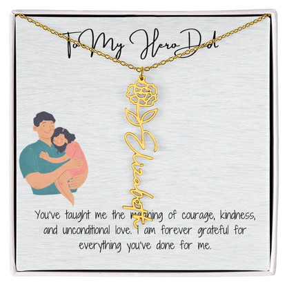 My Lifelong Hero Necklace
