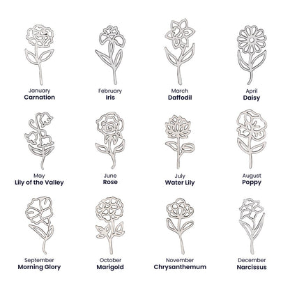 Floral Custom Name Necklace