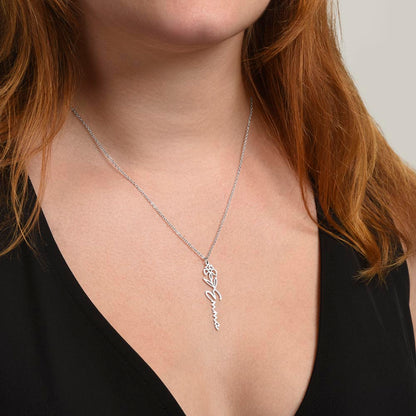 Floral Custom Name Necklace