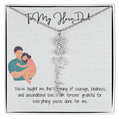 My Lifelong Hero Necklace