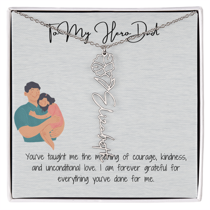 My Lifelong Hero Necklace