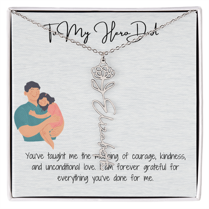 My Lifelong Hero Necklace