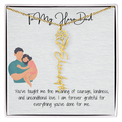 My Lifelong Hero Necklace