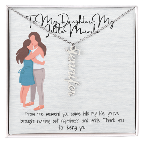 Personalized Multi-Name Necklace  A Unique Gift for Your White Daughter