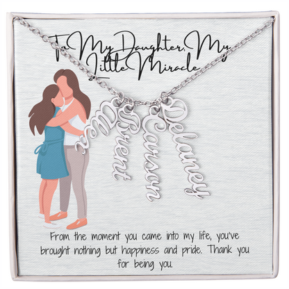 Personalized Multi-Name Necklace  A Unique Gift for Your White Daughter
