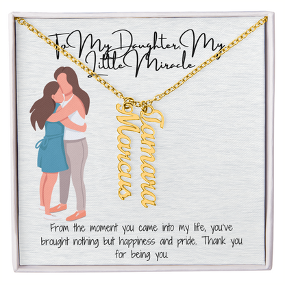 Personalized Multi-Name Necklace  A Unique Gift for Your White Daughter