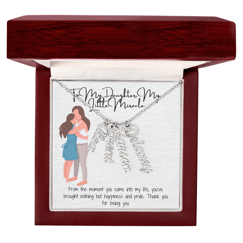Personalized Multi-Name Necklace  A Unique Gift for Your White Daughter