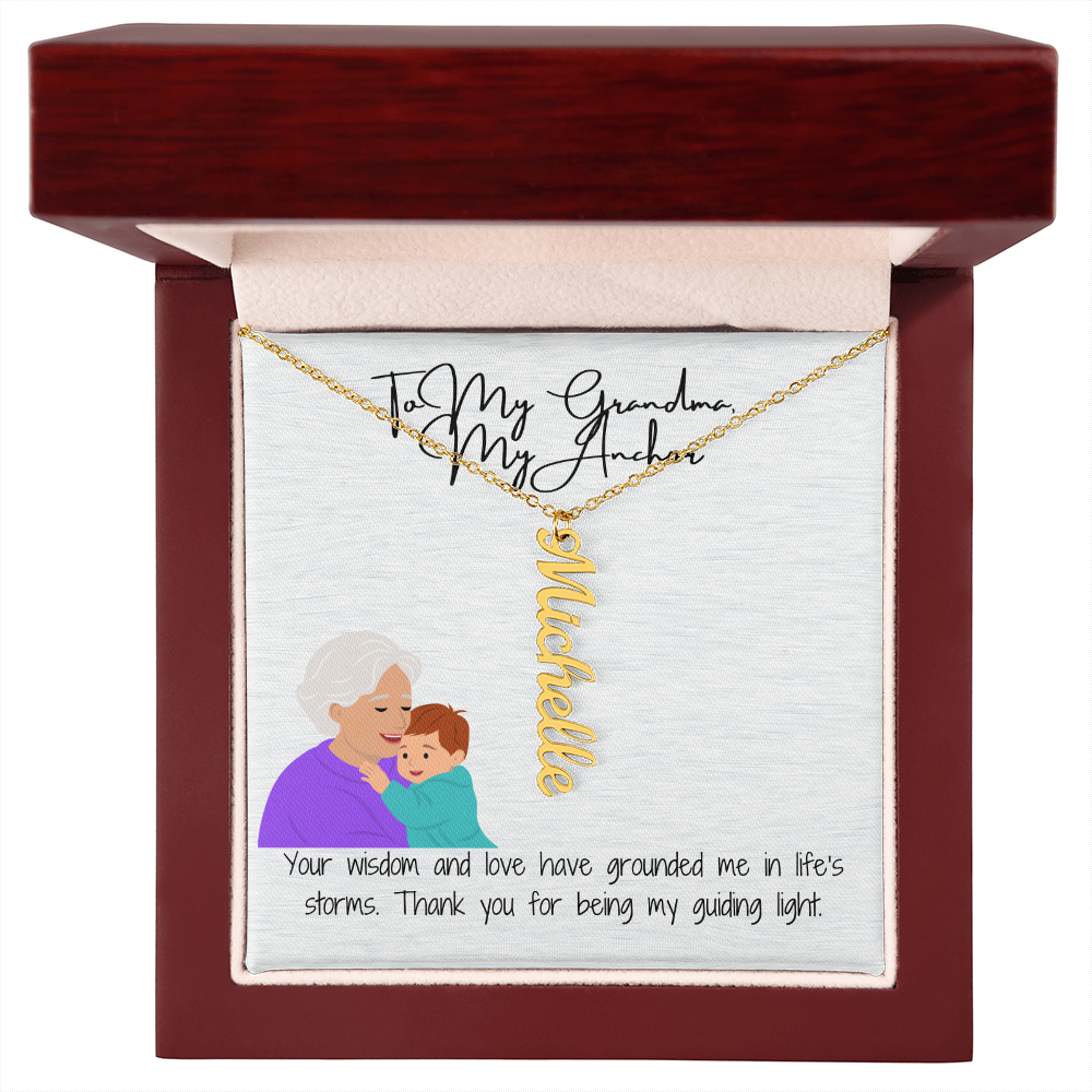 Multi-Name Vertical Necklace  "A Gift That Holds Every Special Name"