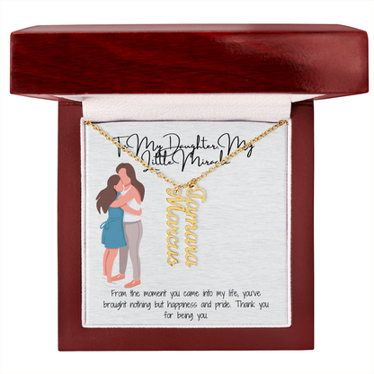 Personalized Multi-Name Necklace  A Unique Gift for Your White Daughter