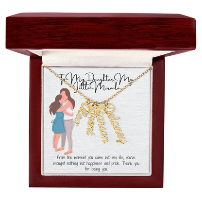 Personalized Multi-Name Necklace  A Unique Gift for Your White Daughter