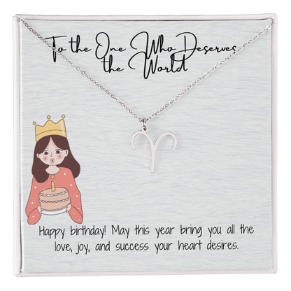 "Radiance Birthday Necklace"