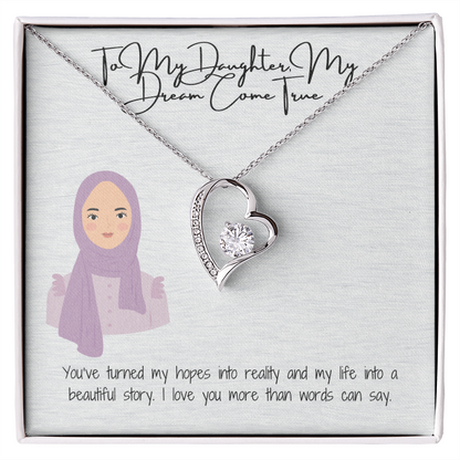A Love That Stands the Test of Time  Forever Love Necklace for My Hijabi Daughter