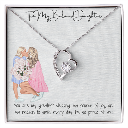 A Mother's Eternal Love  Forever Love Necklace for Daughter