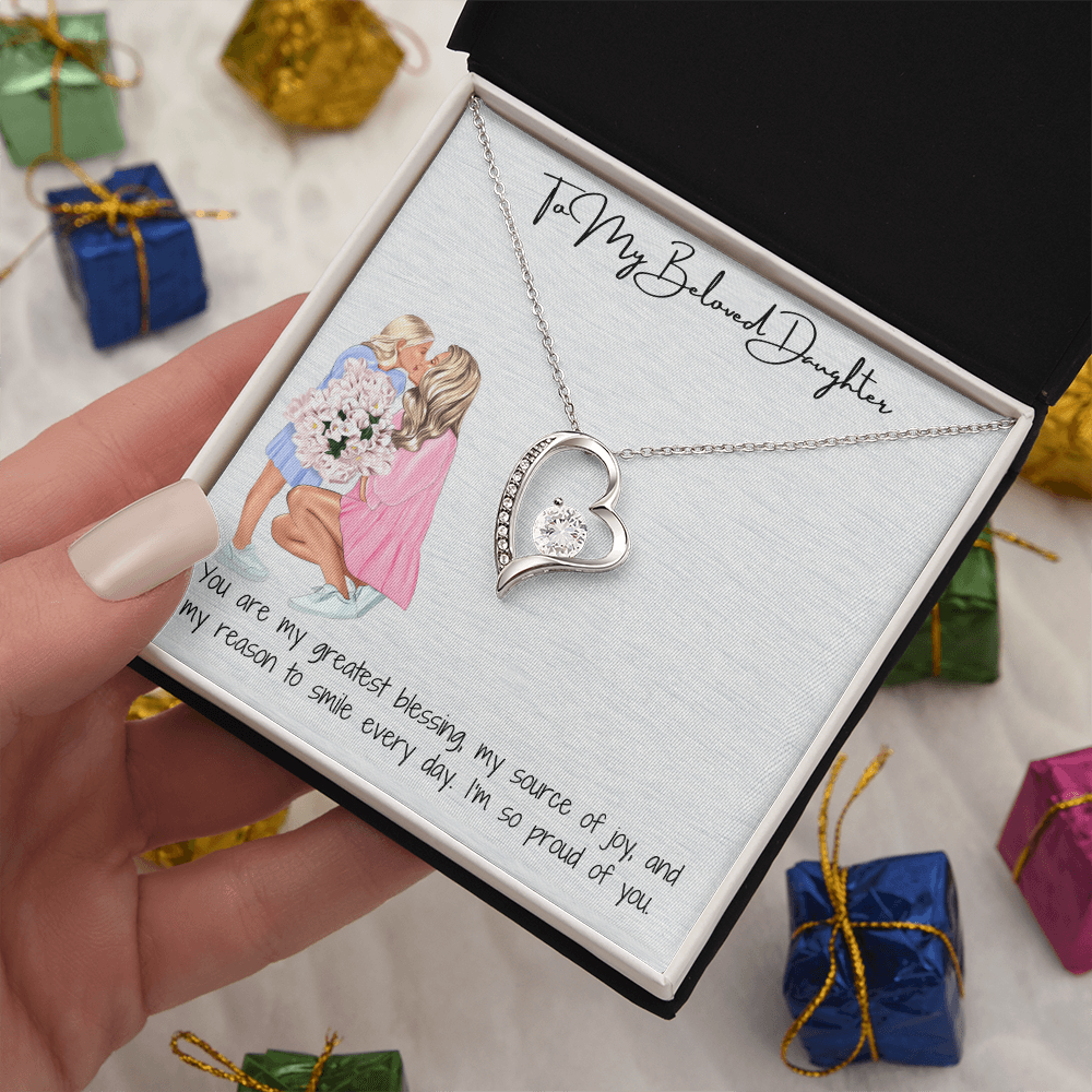 A Mother's Eternal Love  Forever Love Necklace for Daughter
