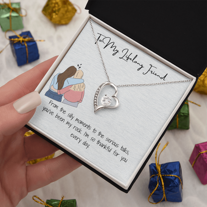 To my best friend Forever Love Necklace