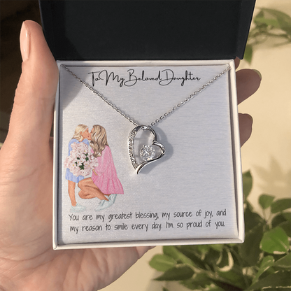 A Mother's Eternal Love  Forever Love Necklace for Daughter