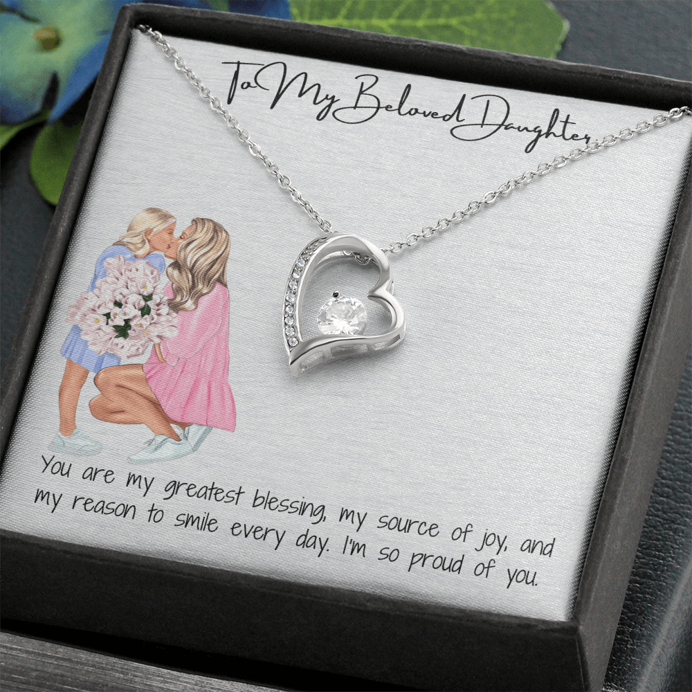 A Mother's Eternal Love  Forever Love Necklace for Daughter