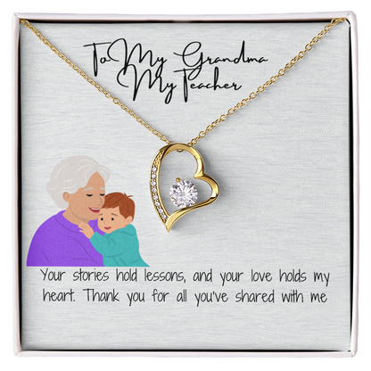 Timeless Love Necklace for Grandma