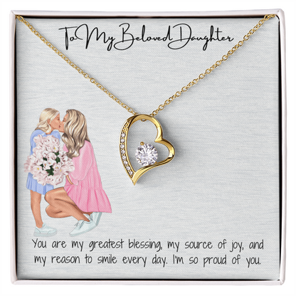 A Mother's Eternal Love  Forever Love Necklace for Daughter