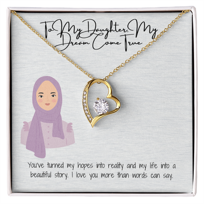 A Love That Stands the Test of Time  Forever Love Necklace for My Hijabi Daughter