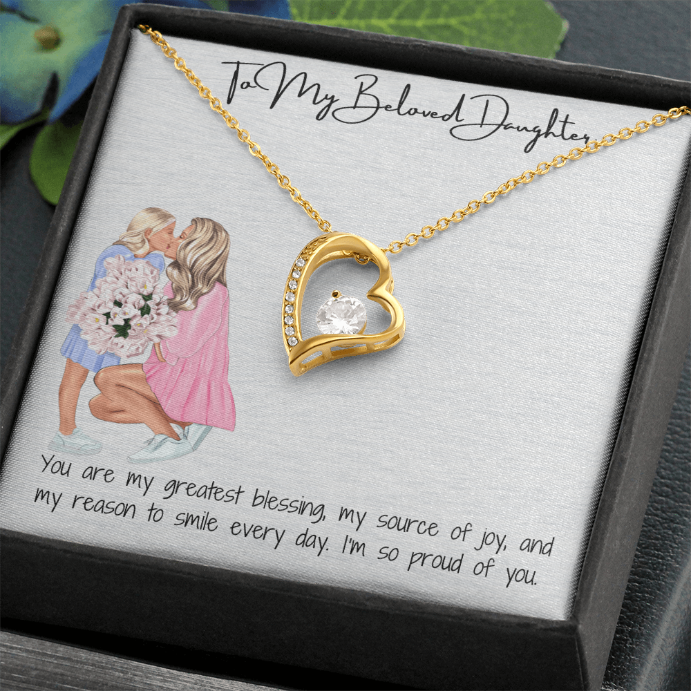 A Mother's Eternal Love  Forever Love Necklace for Daughter