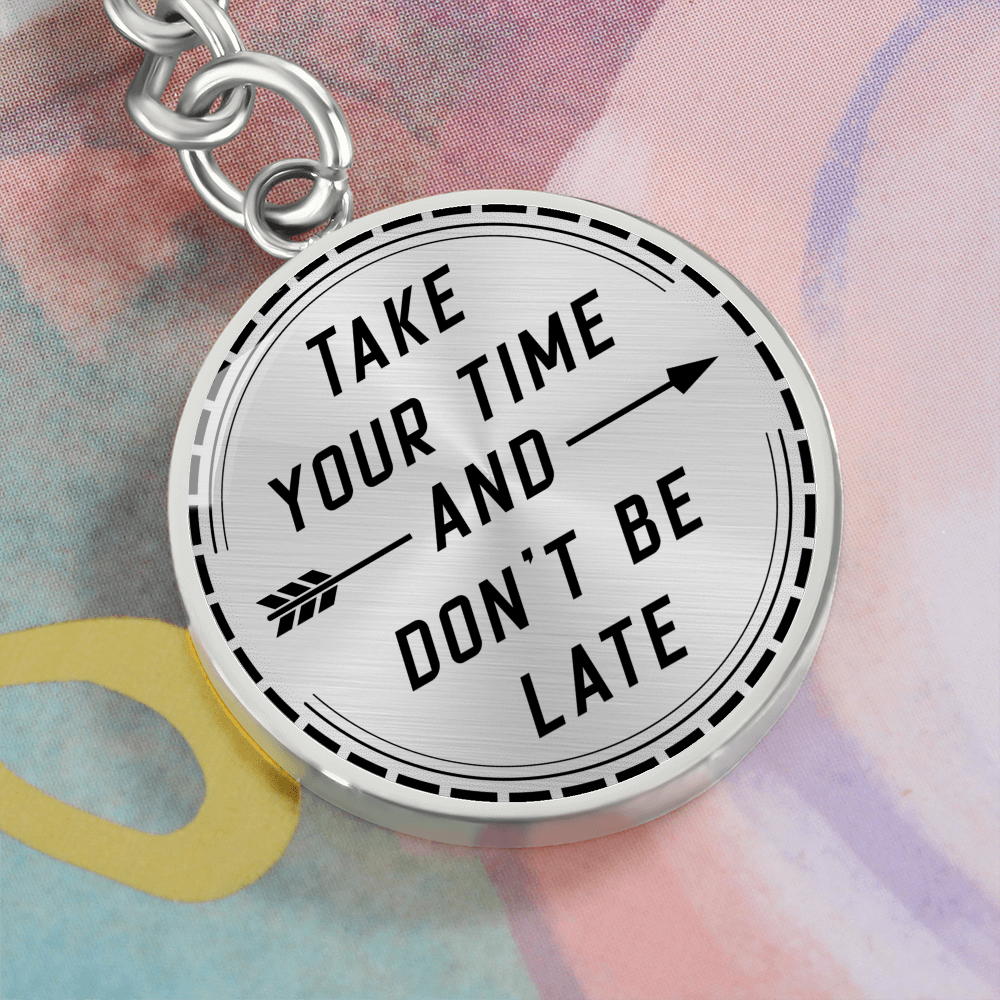 Custom & Stylish & Graphic Circle Keychain