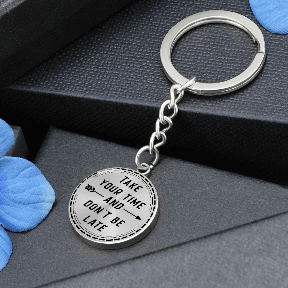 Custom & Stylish & Graphic Circle Keychain