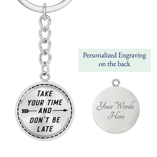 Custom & Stylish & Graphic Circle Keychain