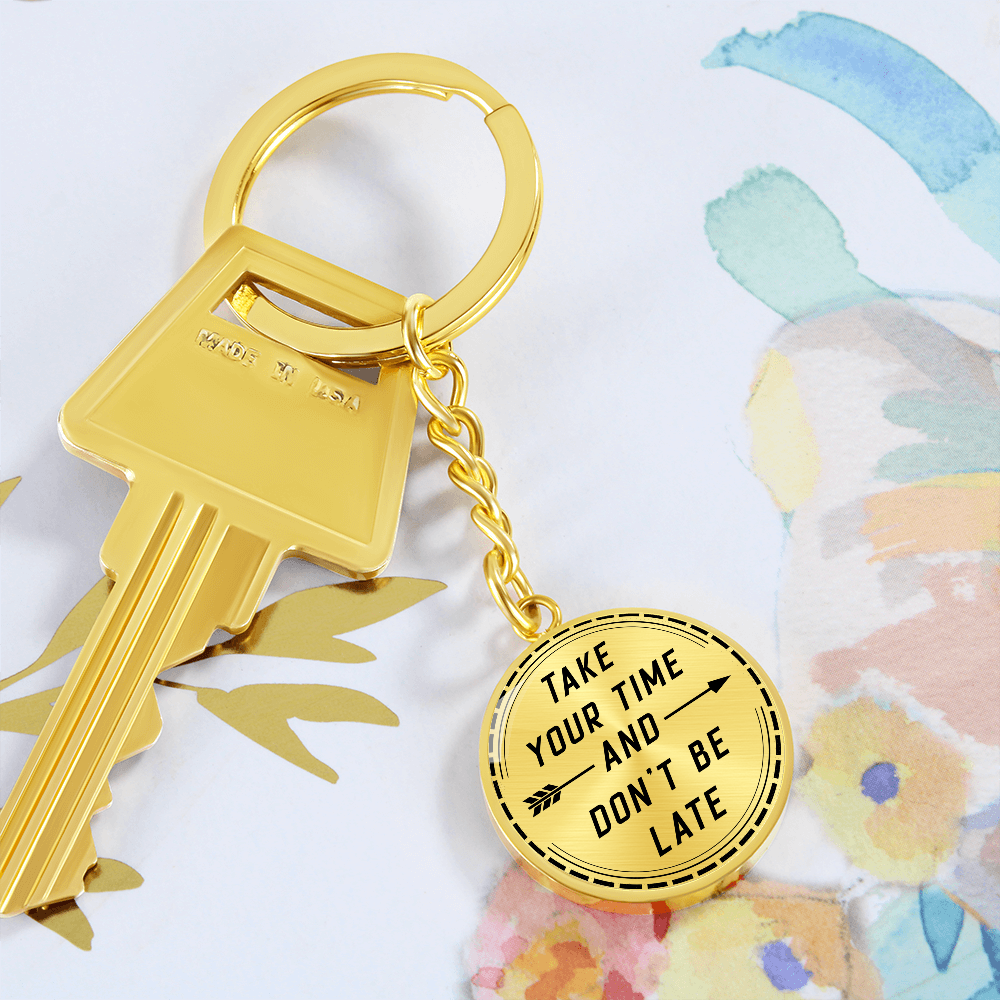 Custom & Stylish & Graphic Circle Keychain