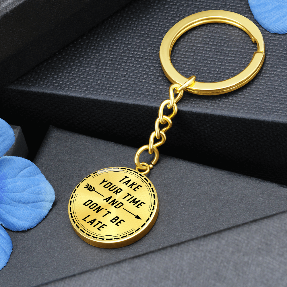 Custom & Stylish & Graphic Circle Keychain