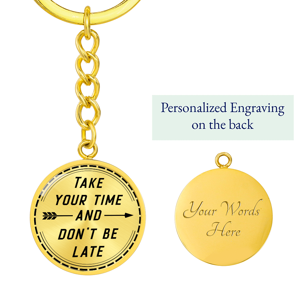 Custom & Stylish & Graphic Circle Keychain